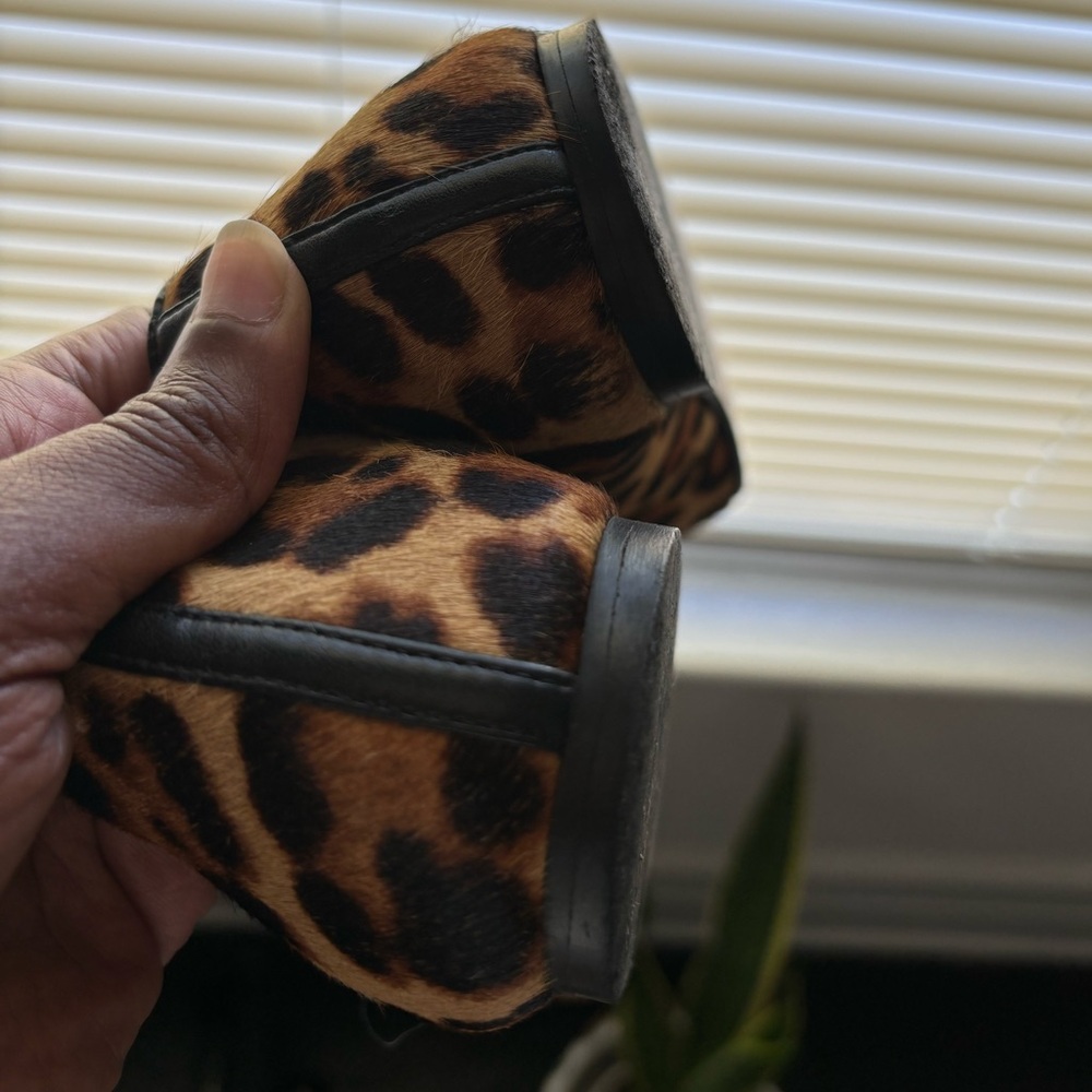 Jcrew leather Leopard Print Women's Loafers - Picture 5 of 8